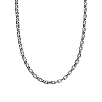 Streamline® Link Necklace Sterling Silver with Black Diamonds, 5.5mm