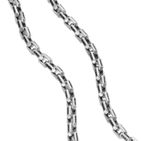 Streamline® Link Necklace Sterling Silver with Black Diamonds, 5.5mm