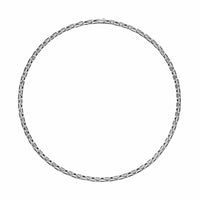 Streamline® Link Necklace Sterling Silver with Black Diamonds, 5.5mm