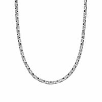 Streamline® Link Necklace Sterling Silver with Diamonds, 5.5mm