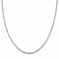 Sterling Silver 24" Designer Link Chain Necklace