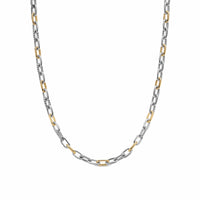 DY Madison® Chain Necklace Sterling Silver with 18K Yellow Gold, 6mm