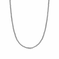 Spiritual Beads Metal Bead Necklace Sterling Silver, 4mm