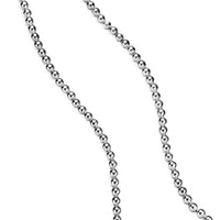 Spiritual Beads Metal Bead Necklace Sterling Silver, 4mm