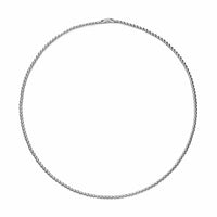 Spiritual Beads Metal Bead Necklace Sterling Silver, 4mm