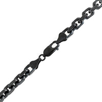 Sterling Silver 24" French Oval Cable Chain Necklace