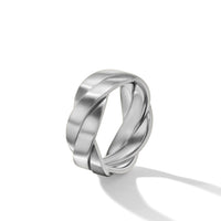 Sculpted Cable Band Ring in 18K Rose Gold