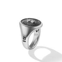 Petrvs® Wolf Signet Ring in Sterling Silver, 21.5mm