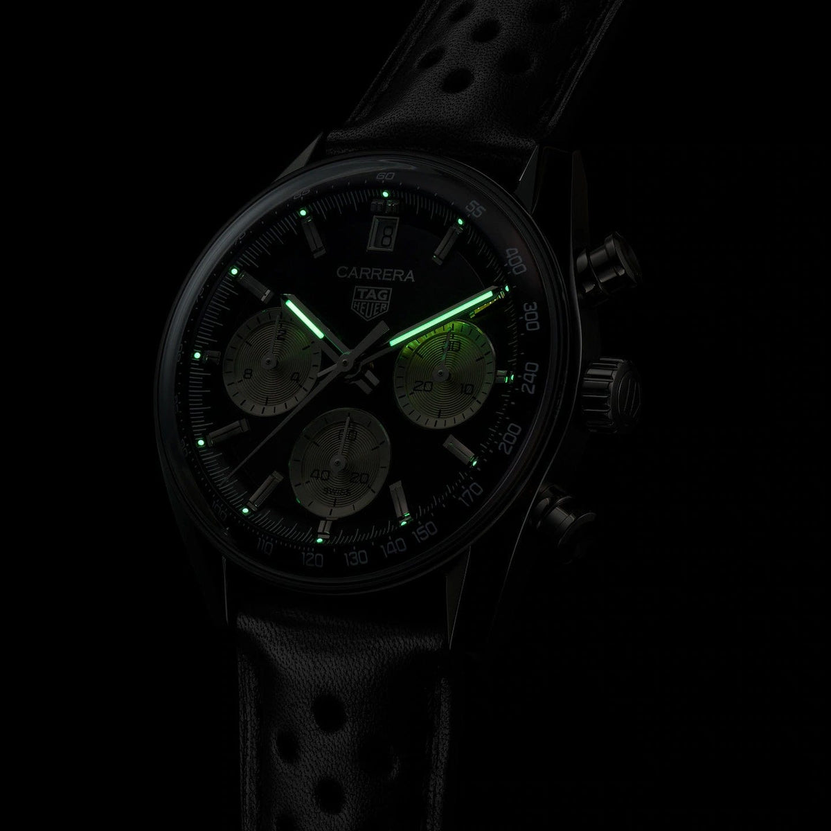 TAG Heuer Carrera Black Leather
