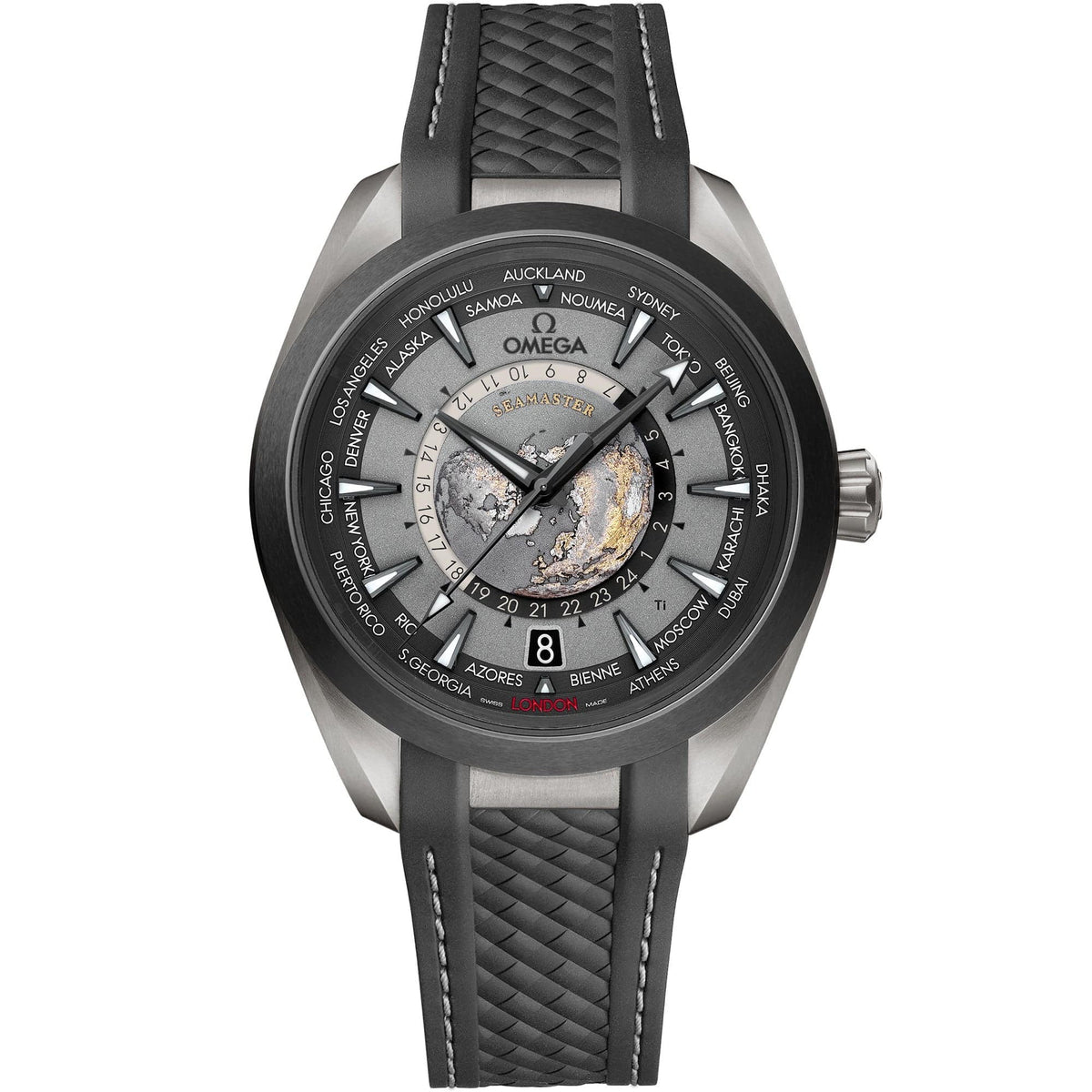 OMEGA Seamaster Aqua Terra 150m Co-Axial Master Chronometer GMT World timer 43mm 220.92.43.22.99.001