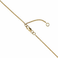 14K Yellow Gold Diamond Cluster Heart Shaped Necklace