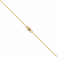 18K Yellow Gold Diamond Heart Necklace