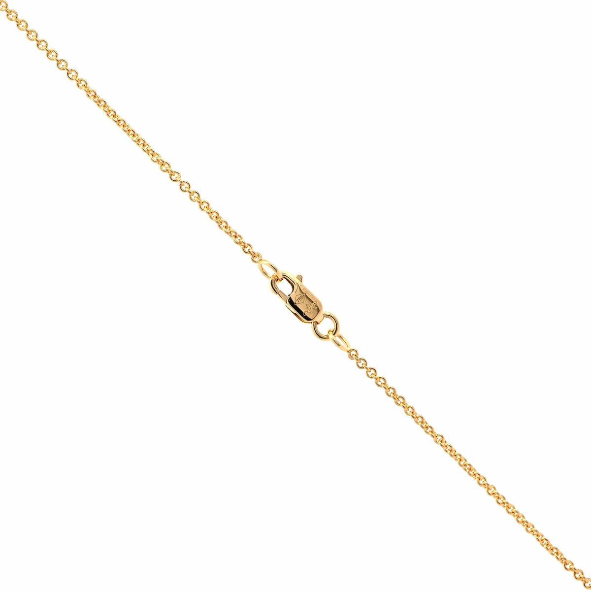 18K Yellow Gold Diamond Heart Necklace