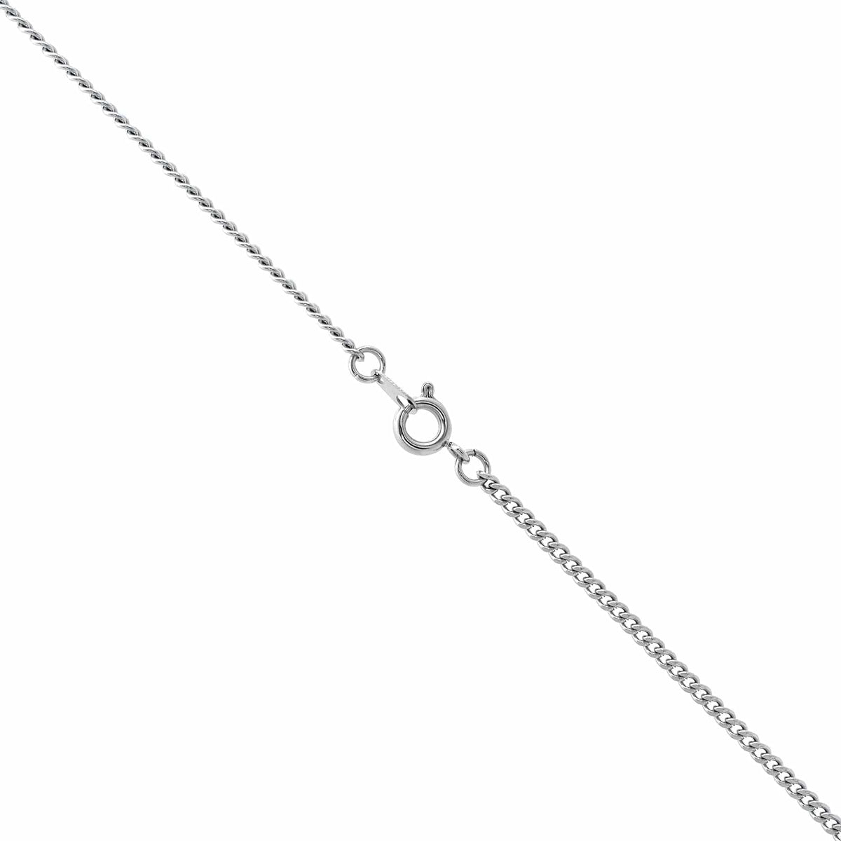 Sterling Silver Round St. Jude Pendant Necklace