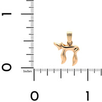 14K Yellow Gold Chai Pendant
