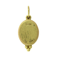 18K Yellow Gold Hummingbird Diamond Charm