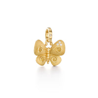 Temple St. Clair 18K Yellow Gold Butterfly Diamond Charm