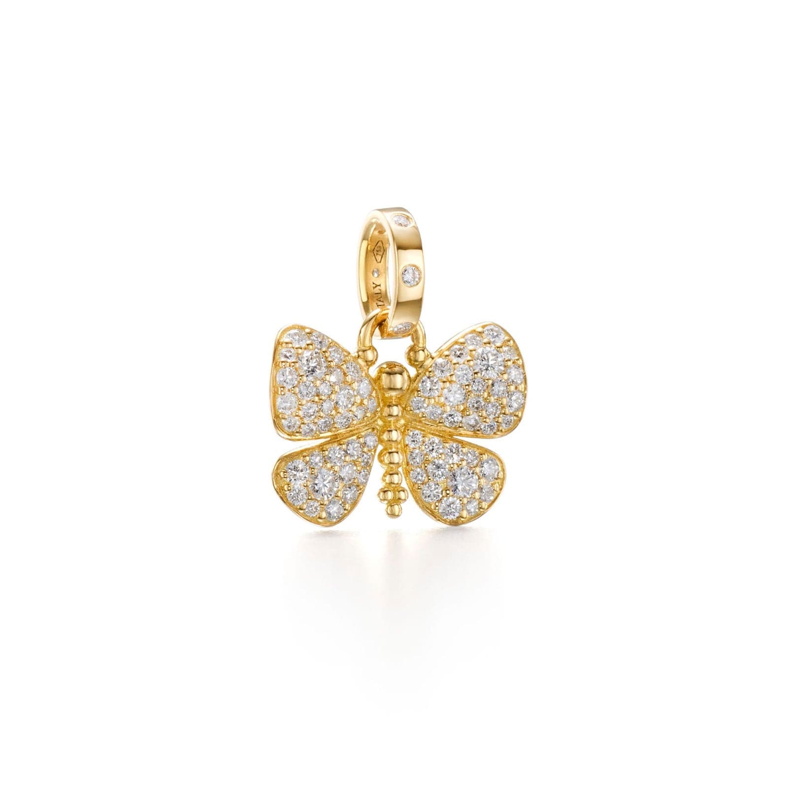 Temple St. Clair 18K Yellow Gold Butterfly Diamond Charm