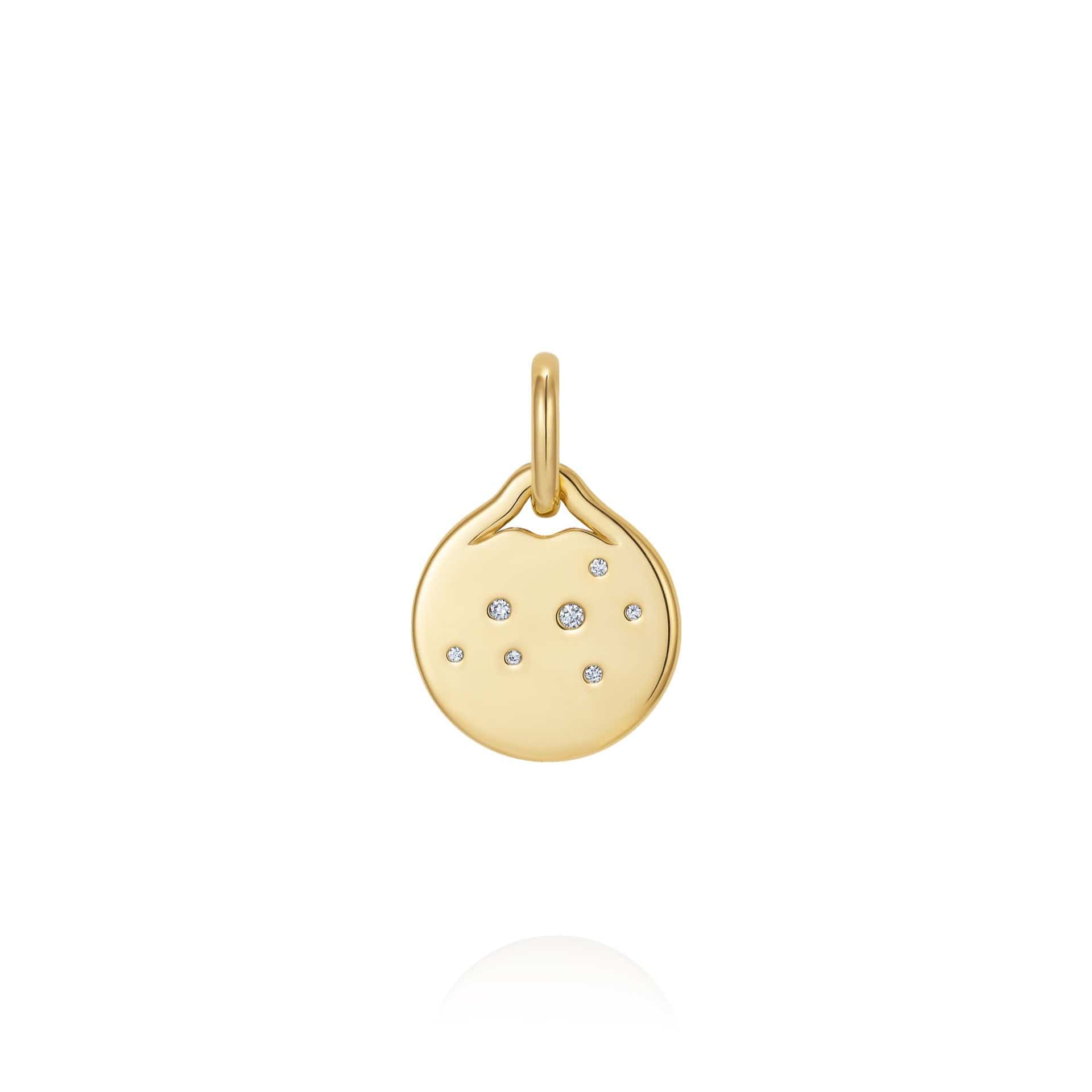Fernando Jorge 18K Yellow Gold Celestial Diamond Leo Pendant