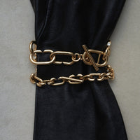 Jade Ruzzo 18K Yellow Gold Diamond Large Atha Chain Bracelet
