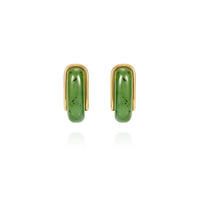 Fernando Jorge 18K Yellow Gold and Nephrite Jade Oblong Earrings