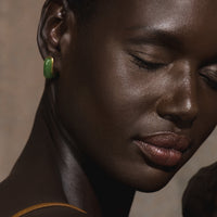 Fernando Jorge 18K Yellow Gold and Nephrite Jade Oblong Earrings