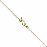 18K Yellow Gold Jade Choker Necklace
