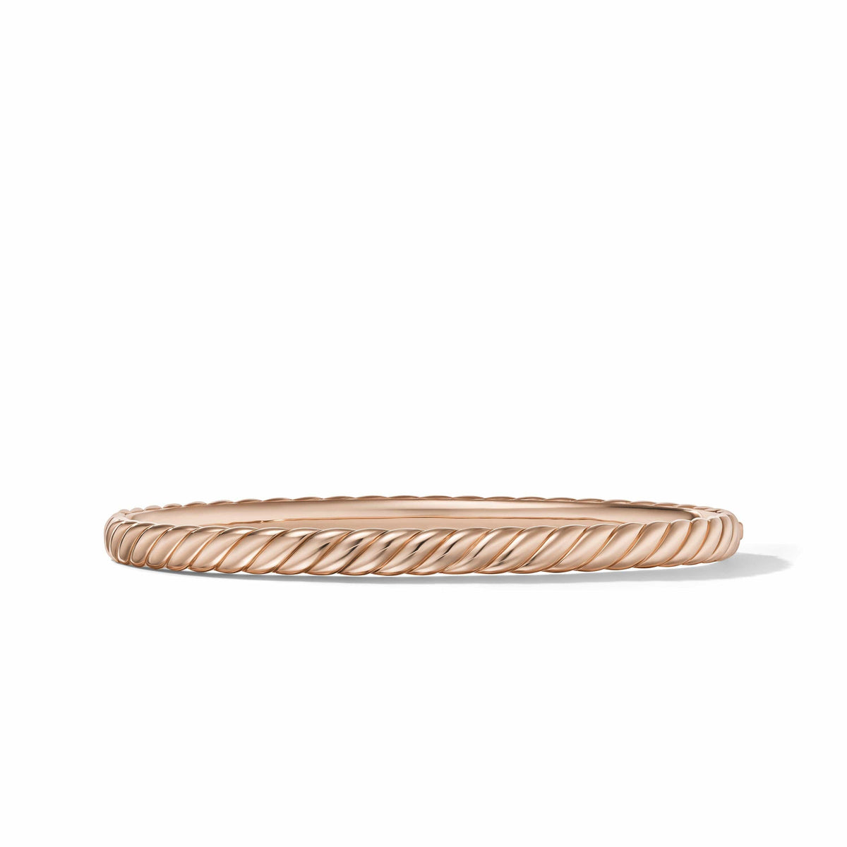 Sculpted Cable Band Ring in 18K Rose Gold