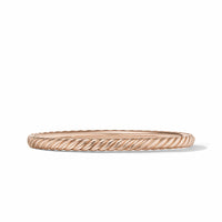 Sculpted Cable Band Ring in 18K Rose Gold