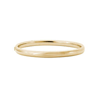 14K Yellow Gold Round Hinged Bangle