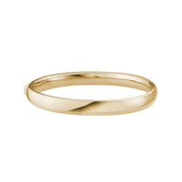 14K Yellow Gold Round Hinged Bangle