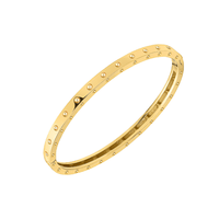 Roberto Coin 18K Yellow Gold Pois Moi Oval Hinged Bangle