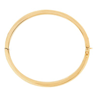 14K Yellow Gold Round Cuff Bracelet