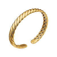 Sculpted Cable Flex® Bracelet 18K Yellow Gold, 7.5mm