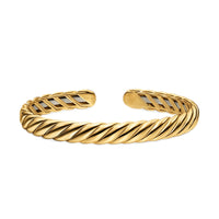 Sculpted Cable Flex® Bracelet 18K Yellow Gold, 7.5mm
