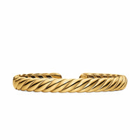 Sculpted Cable Flex® Bracelet 18K Yellow Gold, 7.5mm