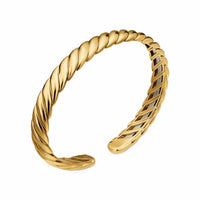 Sculpted Cable Flex® Bracelet 18K Yellow Gold, 7.5mm