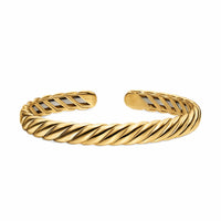 Sculpted Cable Flex® Bracelet 18K Yellow Gold, 7.5mm