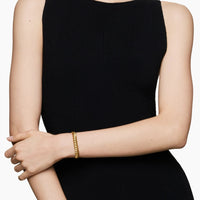 Sculpted Cable Bracelet 18K Yellow Gold, 8.5mm