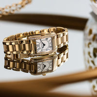 Frederique Constant Carree Quartz Yellow Gold Plate