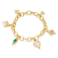 Temple St. Clair 18K Yellow Gold Charm Bracelet