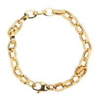 18K Yellow Gold Belcher Link Bracelet