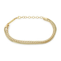Zoe Chicco 14K Yellow Gold Small Double Chain Bracelet