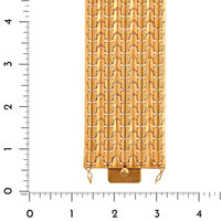 Eclat Jewels 18K Yellow Gold Italian Wide Woven Bracelet