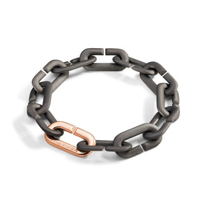 Vhernier 18K Rose Gold and Titanium Mon Jeu Bracelet