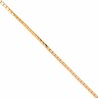 14K Yellow Gold Square Link Bracelet