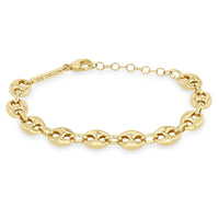 Zoe Chicco 14K Yellow Gold Large Puffed Mariner Chain Bracelet