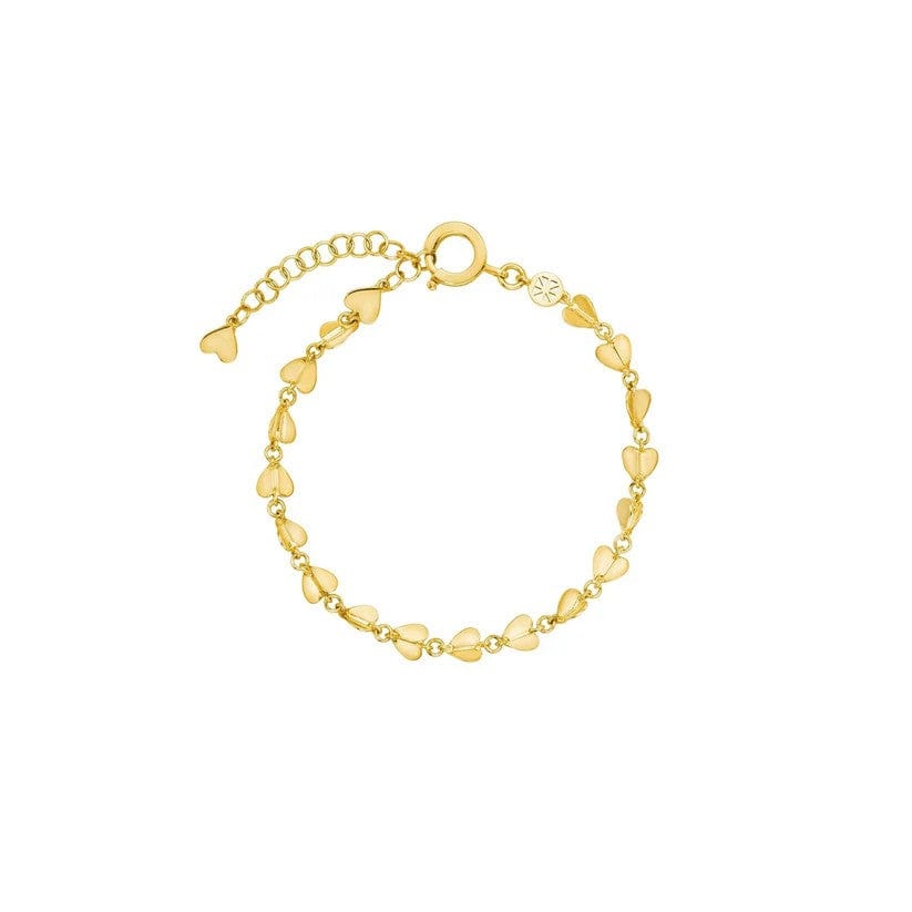 Cadar 18K Yellow Gold Wings of Love Small Heart Bracelet