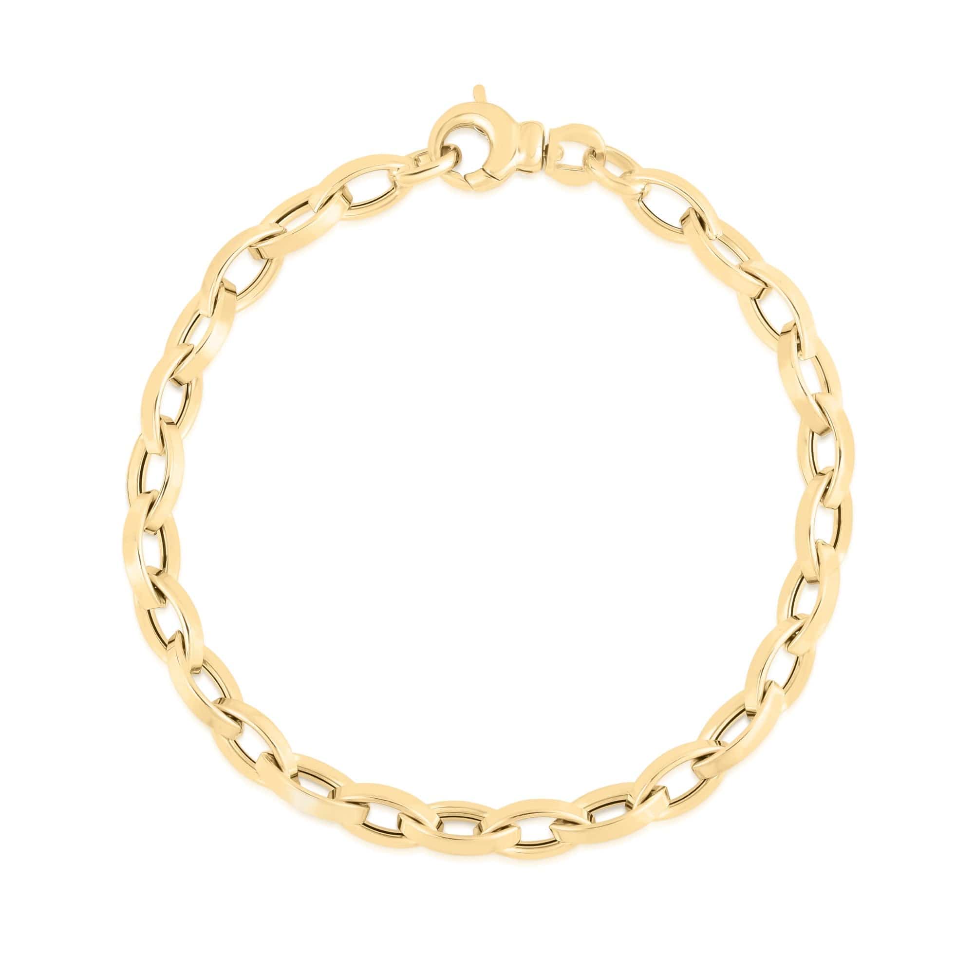 Roberto Coin 18K Yellow Gold Oval Link Oro Bracelet