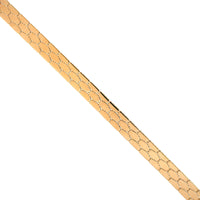 14K Yellow Gold Honeycomb Link Bracelet